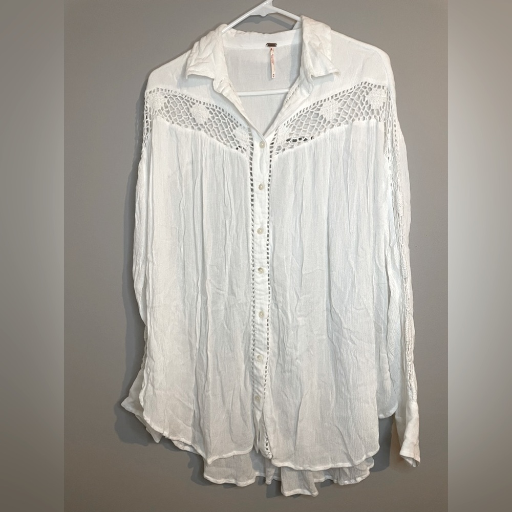 Free People | Long Sleeve button down tunic